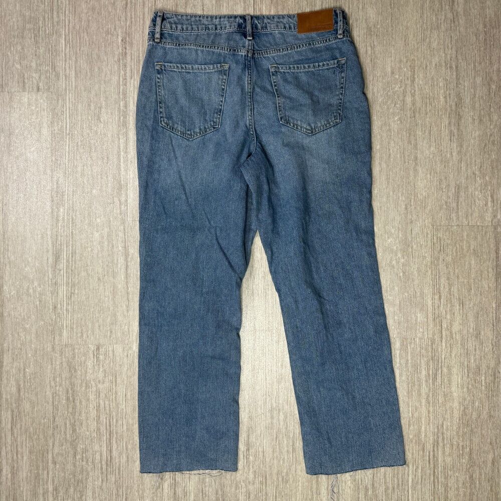 American Rag Cie Womens Jeans Cropped Wide Leg Distressed Size 9 NEW 100% Cotton - Picture 2 of 16